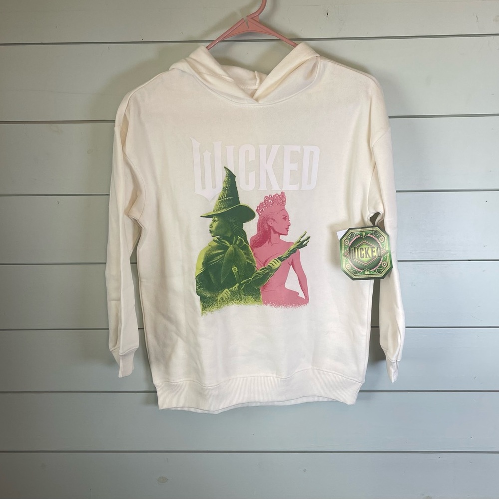 Wicked cream sweatshirt hoodies youth size‎ large NWT